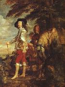 DYCK, Sir Anthony Van Charles I: King of England at the Hunt drh china oil painting reproduction